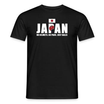 No Helmets No Pads Just Balls Japan Rugby - Männer T-Shirt - Schwarz - Vorne - AI Model Male 178 light (178cm)
