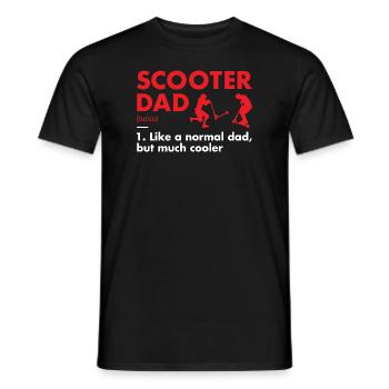 Sport Dad Definition Scooter - Männer T-Shirt - Schwarz - Vorne - AI Model Male 178 light (178cm)