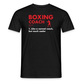 Sport Coach Definition Boxing - Men's T-Shirt - black - Front - AI Model Male 178 light (178cm)