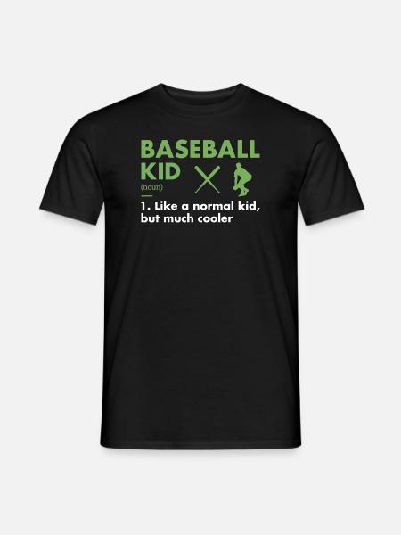 Sport Kid Definition Baseball - Men's T-Shirt - black