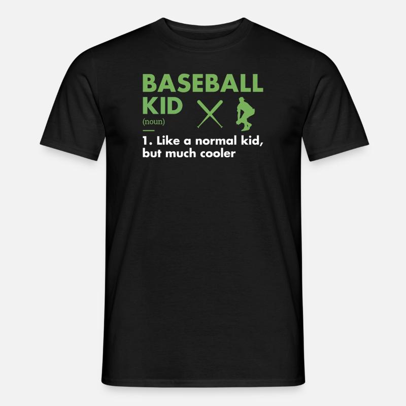 Sport Kid Definition Baseball - Männer T-Shirt - Schwarz