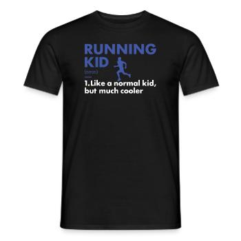Sport Kid Running - T-shirt homme - noir - Devant - AI Model Male 178 light (178cm)