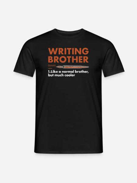 Writer Brother Definition Writing - Men's T-Shirt - black