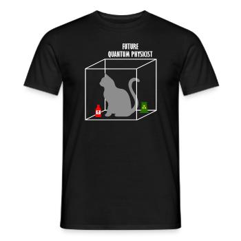 Quantum Physics Science Student Physicist Gift - Men's T-Shirt - black - Front - AI Model Male 178 light (178cm)