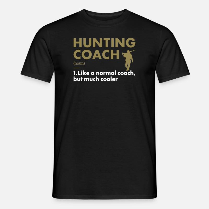 Hunter Coach Definition Hunting - Männer T-Shirt - Schwarz