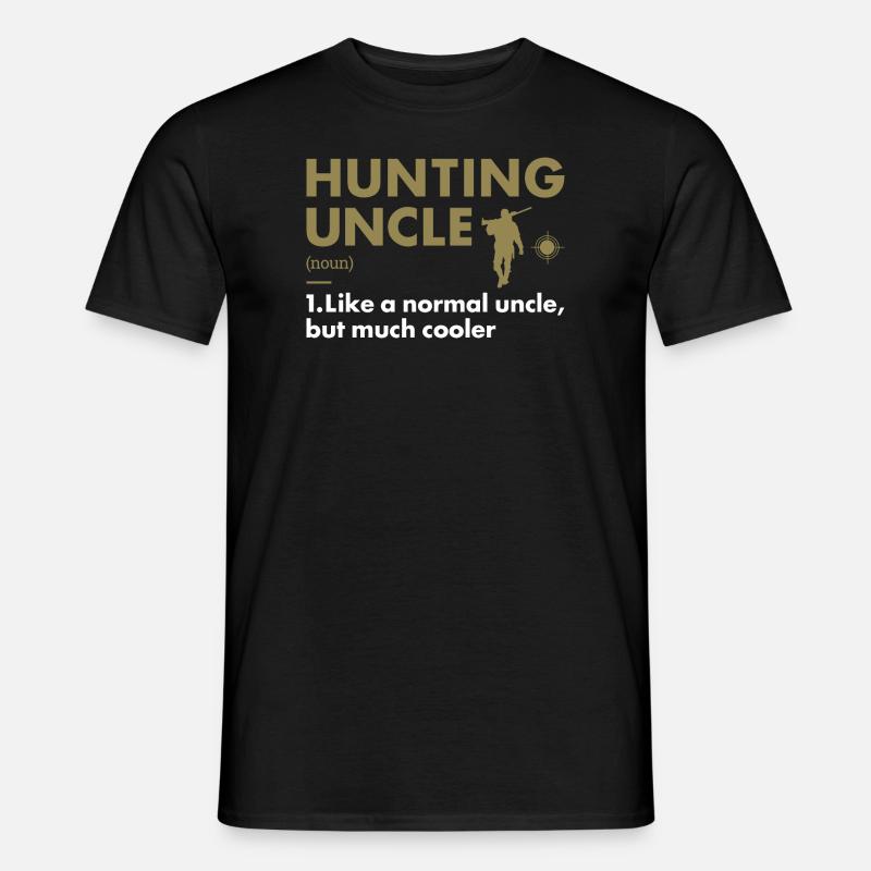 Hunter Uncle Definition Hunting - Men's T-Shirt - black