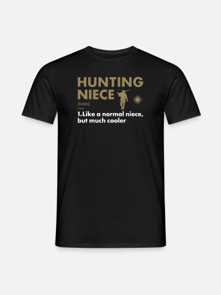 Hunter Niece Definition Hunting - Men's T-Shirt - black