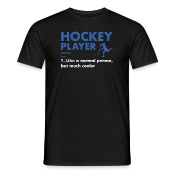 Sport Player Definition Hockey - Männer T-Shirt - Schwarz - Vorne - AI Model Male 178 light (178cm)