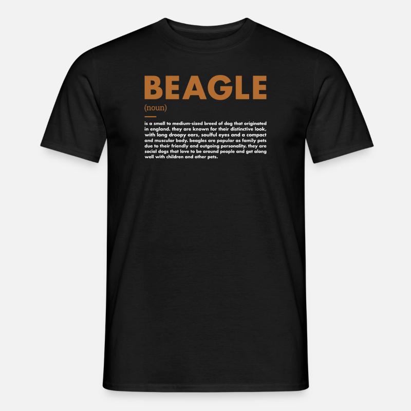 Beagle Definition - Männer T-Shirt - Schwarz