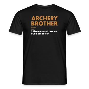 Sport Brother Archery - Men's T-Shirt - black - Front - AI Model Male 178 light (178cm)