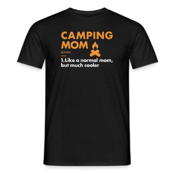 Camper Mom Definition Camping - Men's T-Shirt - black - Front - AI Model Male 178 light (178cm)