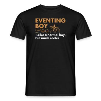 Rider Boy Definition Eventing - Männer T-Shirt - Schwarz - Vorne - AI Model Male 178 light (178cm)