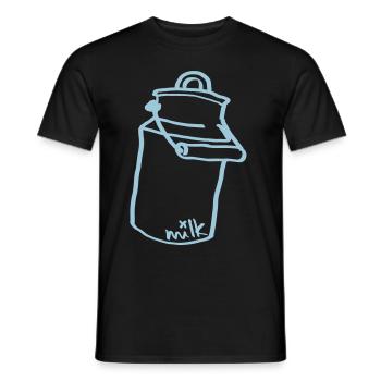 milkkanne - Männer T-Shirt - Schwarz - Vorne - AI Model Male 178 light (178cm)
