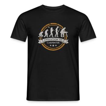 Evolution du charpentier - T-shirt homme - noir - Devant - AI Model Male 178 light (178cm)