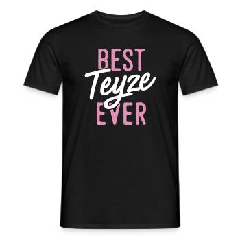 Sweet Best Teyze Ever Cool Turkish aunt gift - Men's T-Shirt - black - Front - AI Model Male 178 light (178cm)