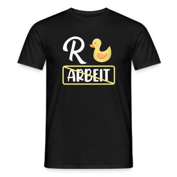 Rente Ente Ruhestand lustiges Kollegen Abschiedsge - Männer T-Shirt - Schwarz - Vorne - AI Model Male 178 light (178cm)