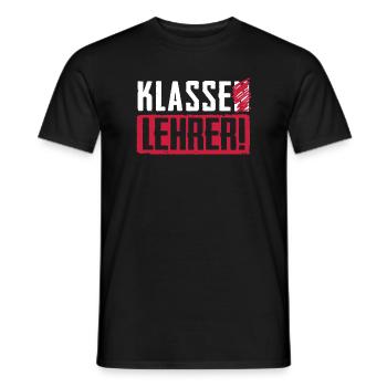 Abschied Geschenk für Klassenlehrer mit dem Klasse - Männer T-Shirt - Schwarz - Vorne - AI Model Male 178 light (178cm)