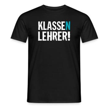 Abschied Geschenk für Klassenlehrer mit dem Klasse - Männer T-Shirt - Schwarz - Vorne - AI Model Male 178 light (178cm)