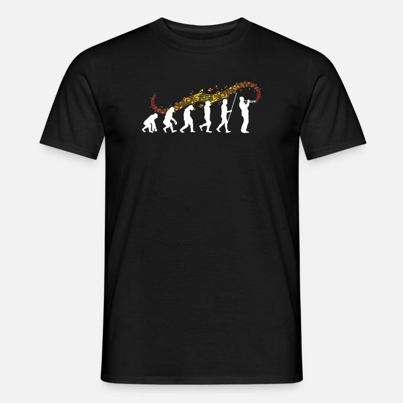 Evolution trumpet | Trumpeter cool gift - Men’s T-shirt - black