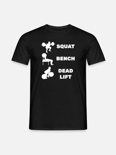 Squat Bench Deadlift - Men's T-Shirt - black
