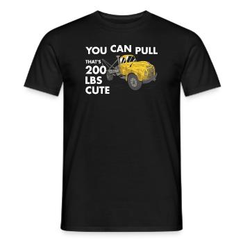You Can Pull 200 Pounds That's Cute Tow Truck - Men's T-Shirt - black - Front - AI Model Male 178 light (178cm)