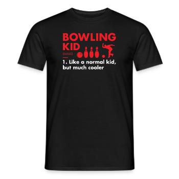 Sport Kid Définition Bowling - T-shirt homme - noir - Devant - AI Model Male 178 light (178cm)