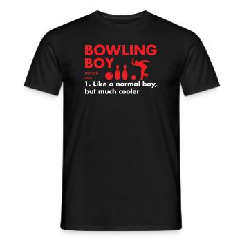 Sport Boy Définition Bowling - T-shirt homme - noir - Devant - AI Model Male 178 light (178cm)