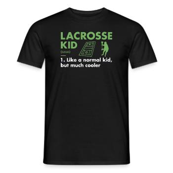 Sport Kid Definition Lacrosse - Men's T-Shirt - black - Front - AI Model Male 178 light (178cm)