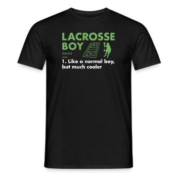Sport Boy Definition Lacrosse - Männer T-Shirt - Schwarz - Vorne - AI Model Male 178 light (178cm)