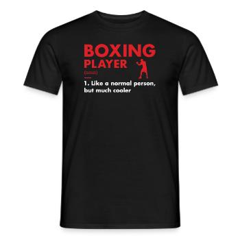 Sport Fighter Definition Boxing - Men's T-Shirt - black - Front - AI Model Male 178 light (178cm)
