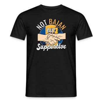 Pas Bajan mais un touriste de voyage de pays de soutien - T-shirt homme - noir - Devant - AI Model Male 178 light (178cm)
