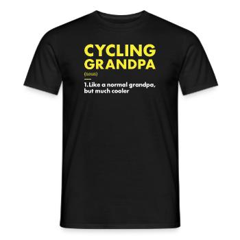 Sport Grandpa Cycling - Männer T-Shirt - Schwarz - Vorne - AI Model Male 178 light (178cm)