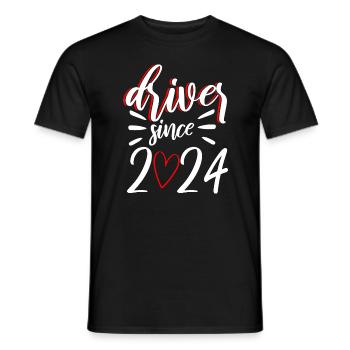 Driver's License 2024 Driving Test Driving Test - Men's T-Shirt - black - Front - AI Model Male 178 light (178cm)