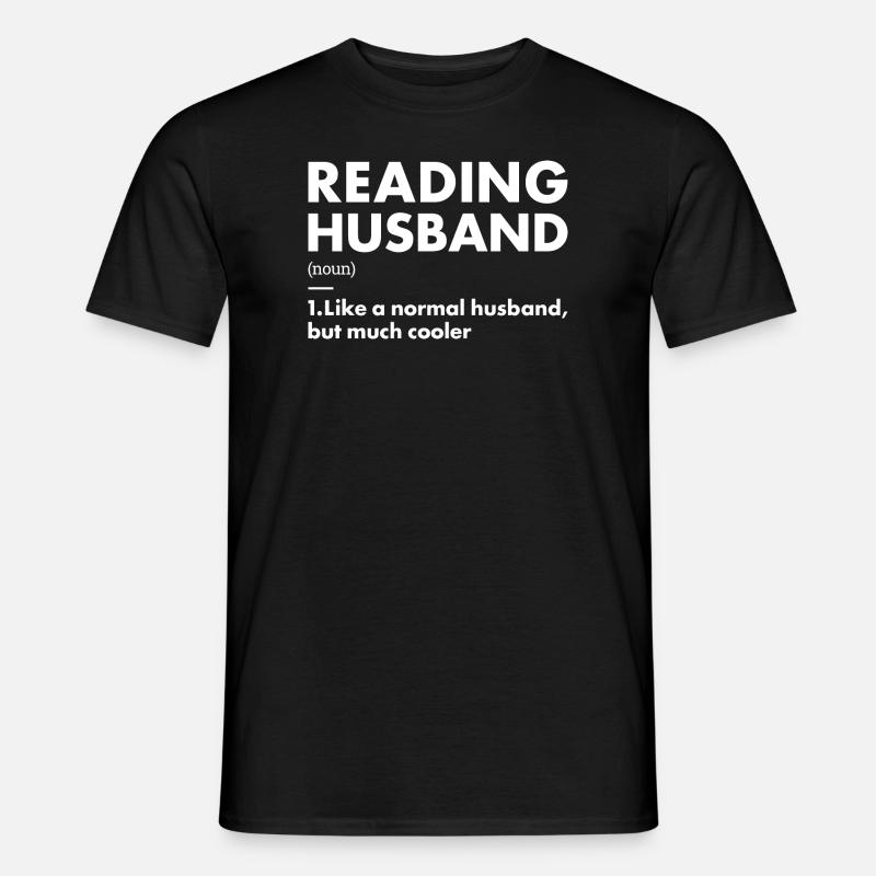 Reader Husband Definition Reading - Men’s T-shirt - black