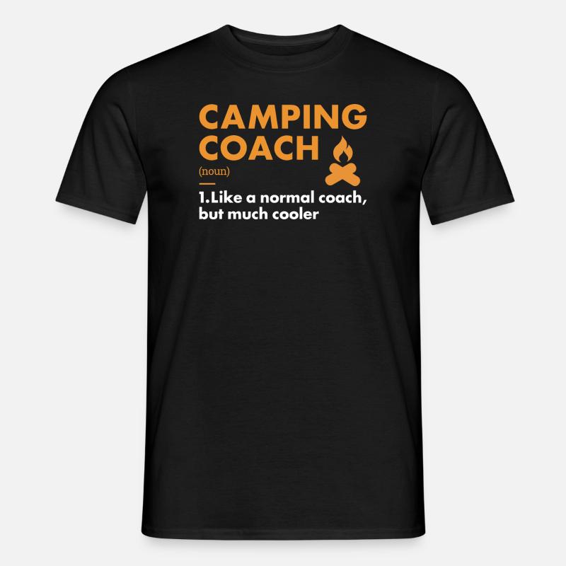 Camper Coach Definition Camping - Männer T-Shirt - Schwarz