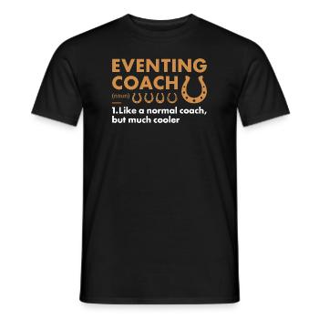 Rider Coach Definition Eventing - Männer T-Shirt - Schwarz - Vorne - AI Model Male 178 light (178cm)