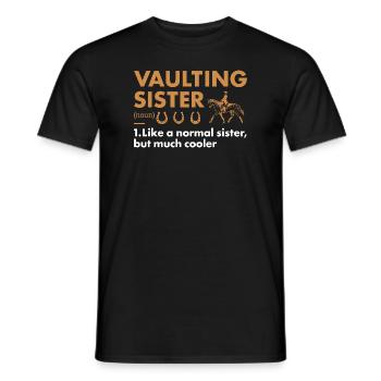 Vaulter Sister Definition Vaulting - Männer T-Shirt - Schwarz - Vorne - AI Model Male 178 light (178cm)