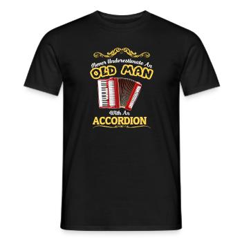 Accordion Joueur Cadeau Accordéon Accordéon Accord - T-shirt homme - noir - Devant - AI Model Male 178 light (178cm)
