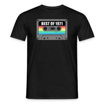 Geburtstag Best Of 1971 Jahrgang Vintage 1971 - Männer T-Shirt - Schwarz - Vorne - AI Model Male 178 light (178cm)