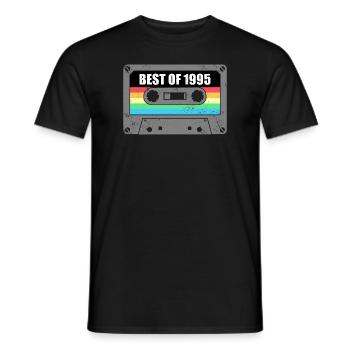 Geburtstag Best Of 1995 Jahrgang Vintage 1995 - Männer T-Shirt - Schwarz - Vorne - AI Model Male 178 light (178cm)