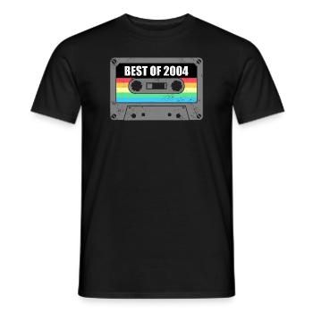 Geburtstag Best Of 2004 Jahrgang Vintage 2004 - Männer T-Shirt - Schwarz - Vorne - AI Model Male 178 light (178cm)
