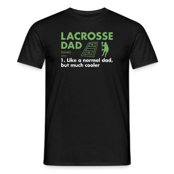 Sport Dad Definition Lacrosse - Männer T-Shirt - Schwarz - Vorne - AI Model Male 178 light (178cm)