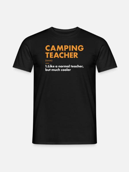 Camper Teacher Definition Camping - Men's T-Shirt - black