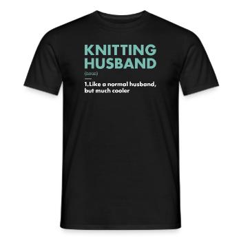 Tricoteur Mari Définition Tricot - T-shirt homme - noir - Devant - AI Model Male 178 light (178cm)
