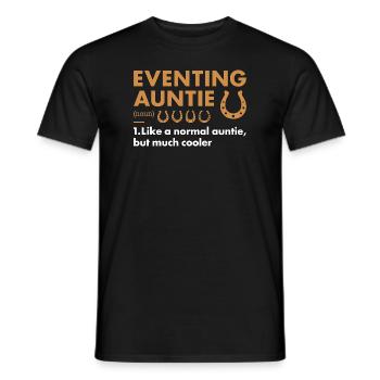 Rider Auntie Definition Eventing - Men's T-Shirt - black - Front - AI Model Male 178 light (178cm)