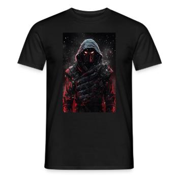 Neon Cyber Ninja Warrior #3 - Männer T-Shirt - Schwarz - Vorne - AI Model Male 178 light (178cm)