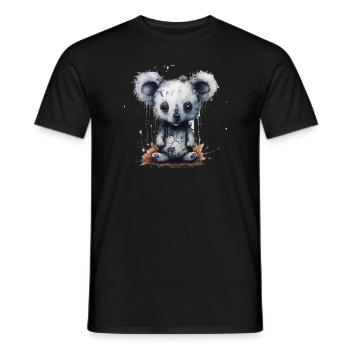 Süsser Trauriger Koala - Männer T-Shirt - Schwarz - Vorne - AI Model Male 178 light (178cm)