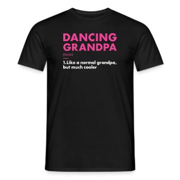 Dancer Grandpa Definition Dancing - Männer T-Shirt - Schwarz - Vorne - AI Model Male 178 light (178cm)