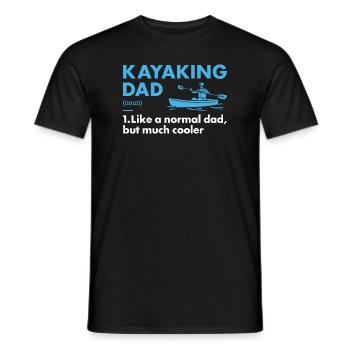 Kayakiste Papa Définition Kayak - T-shirt homme - noir - Devant - AI Model Male 178 light (178cm)