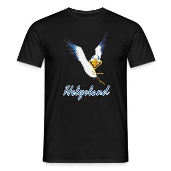 Lachmöwe Helgoland - Männer T-Shirt - Schwarz - Vorne - AI Model Male 178 light (178cm)